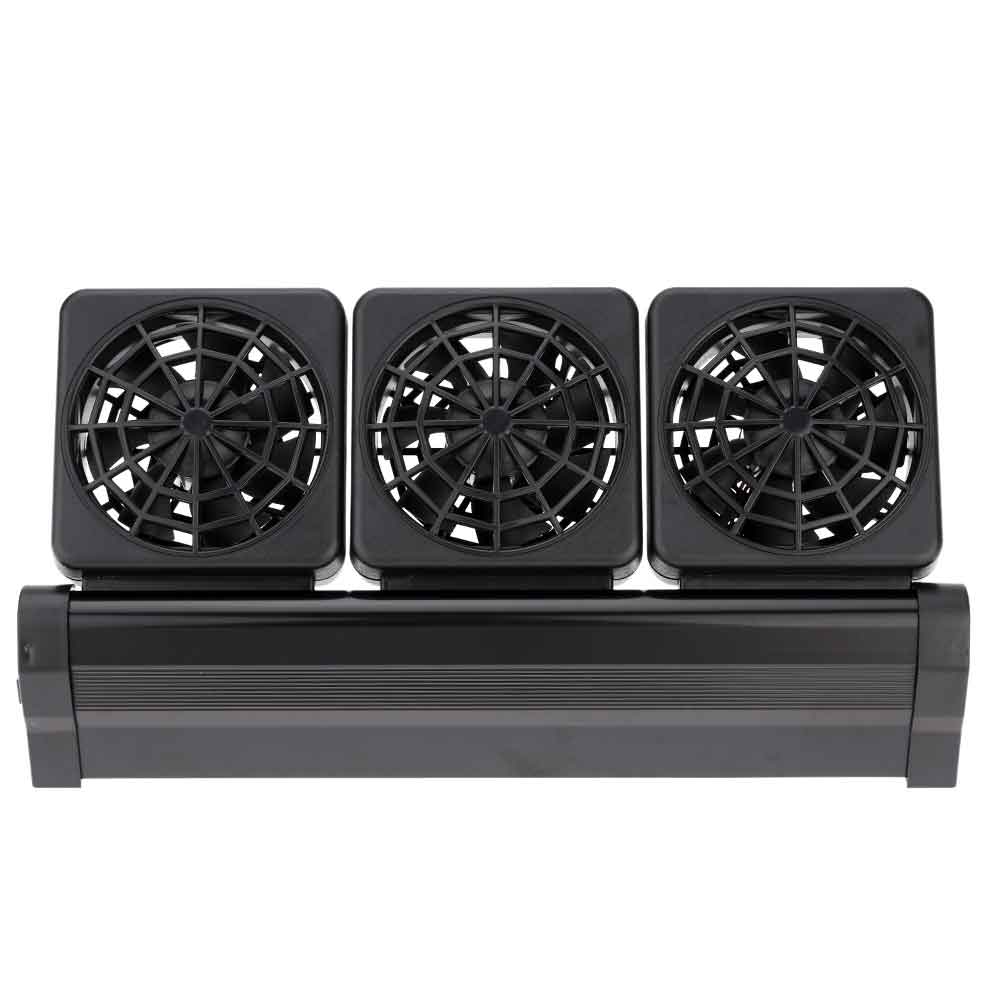 1/2/3/4 ventilatoren aquarium koelventilator aquarium koude windkoeler verstelbare 2 niveaus wind aquarium krachtige koelventilator koeler: 3 ventilatoren / Eu