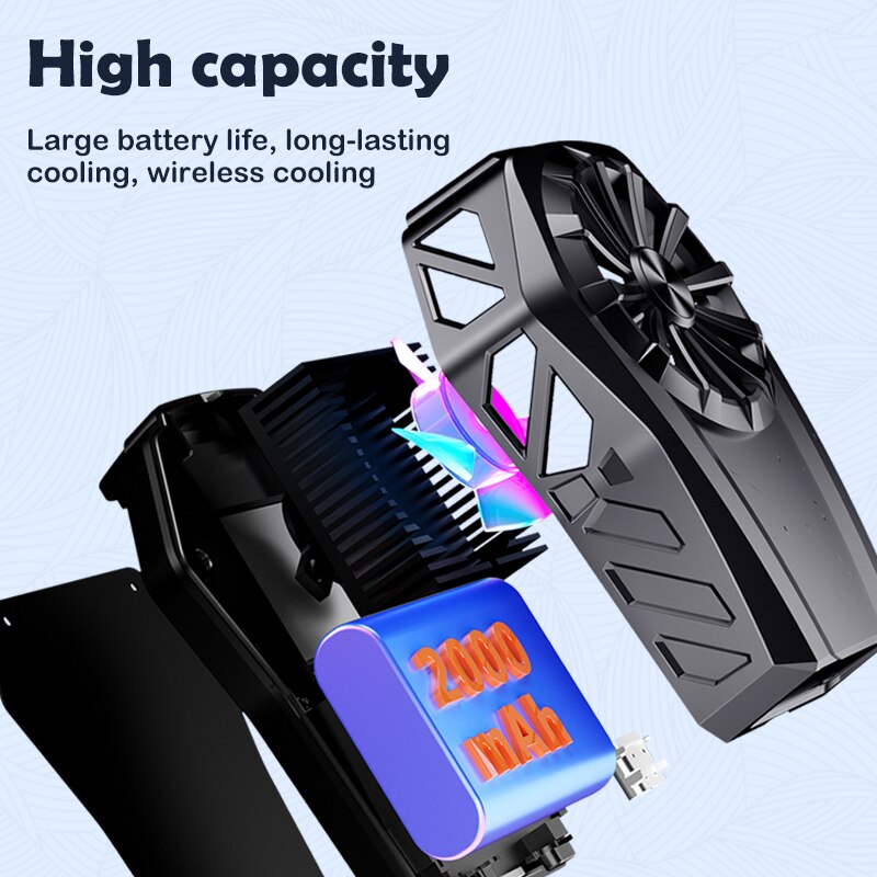 Mobiele Telefoon Koeler Halfgeleider Draagbare Universele Radiator Houder Smartphone Gaming Koelventilator Voor Xiaomi Huawei Iphone