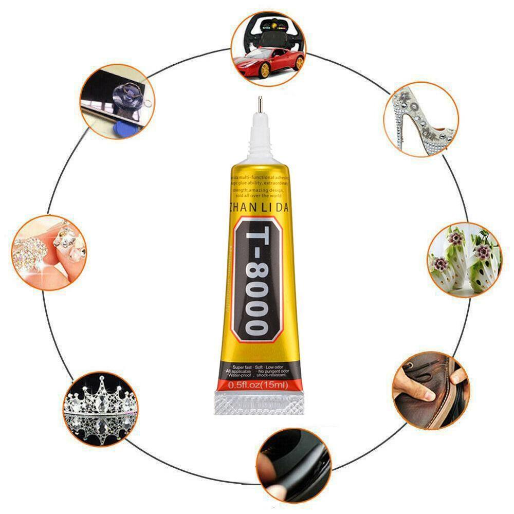 Mobile Phone Repair Adhesive T8000 Glue 15ml Super Phone Tablet Adhesive Repair Mobile Sealant Screen I9D6