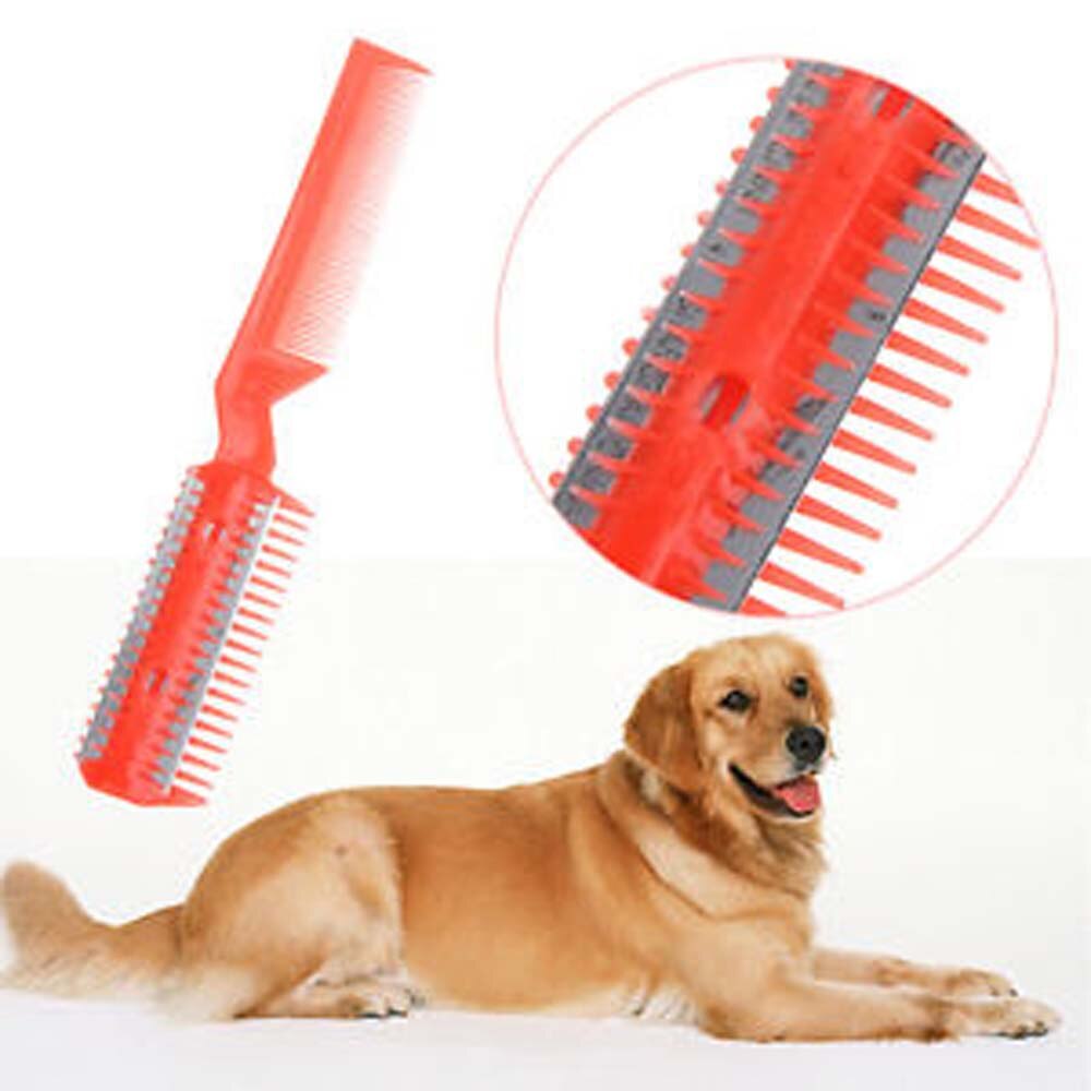perro pelo peine para pulgas de acero inoxidable Pin perro cepillo de aseo para gatos peine herramienta de limpieza perro cepillo aseo herramientas mascota perro Suppli