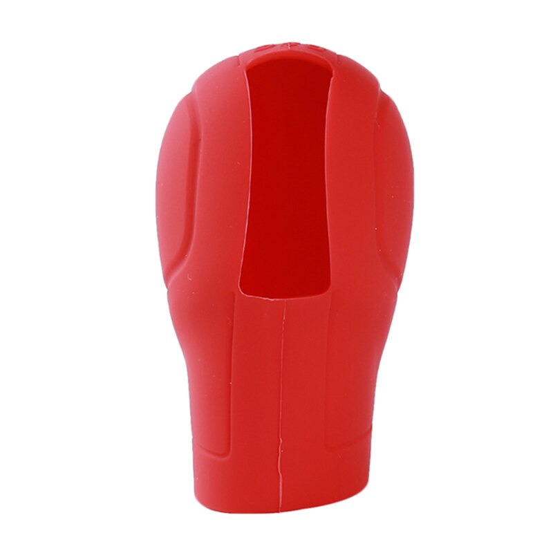 Siliconen pookknop pookhoes auto-interieuraccessoires versnellingspookhoes versnellingspookringen: Rood