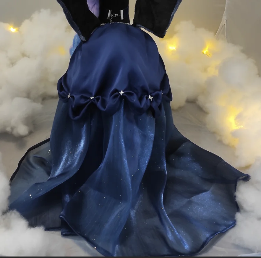 Tela de Organza con purpurina azul marino y cielo estrellado para decoración de boda, tela de Organza, falda, cortina, suministro de , tela Flash