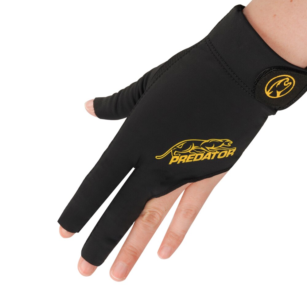 PREDATOR Pool Cue Snooker Cue Gloves Three-finger Mitts Non-slip Left-handed Comfortable Billiard Accessories: PURPLE