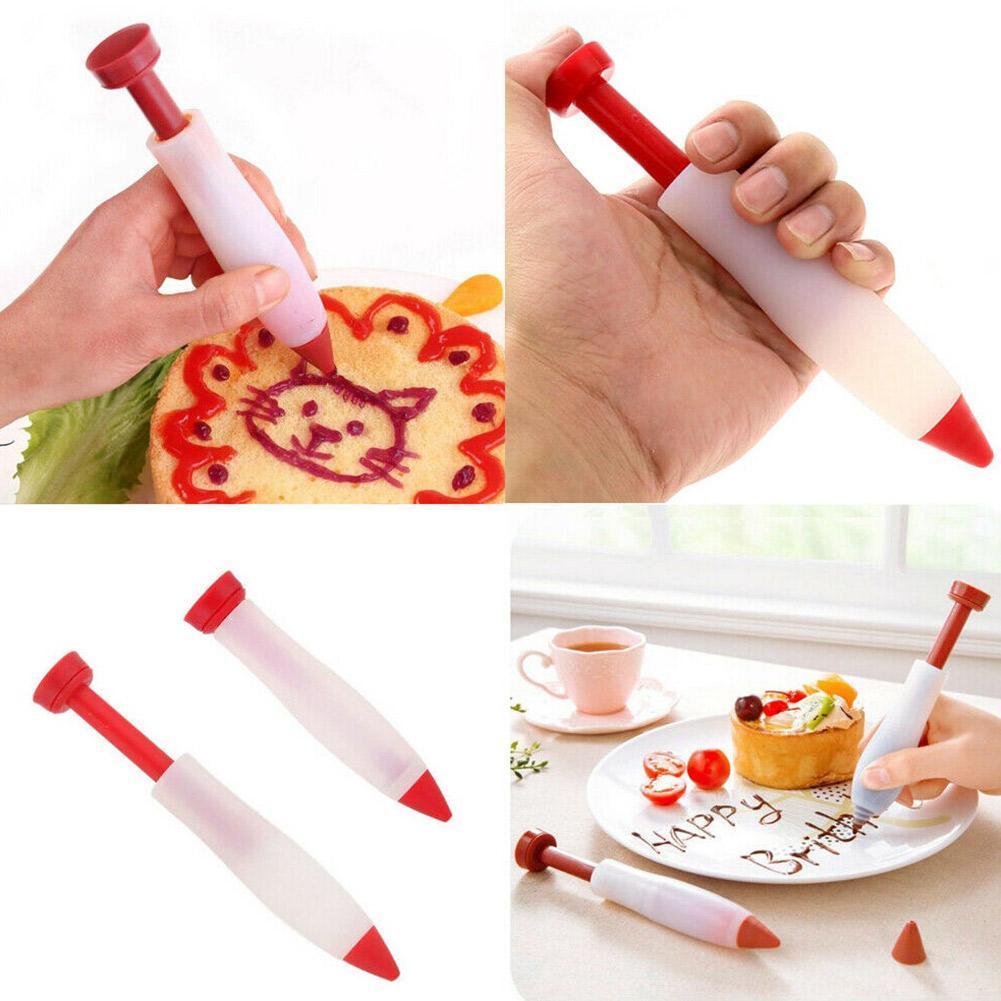 Silicone gâteau seringue stylo Fondant gâteau stylo pâtisserie glaçage gâteau bricolage écriture chocolat décoration cuisson Fondant seringue outils T9X2