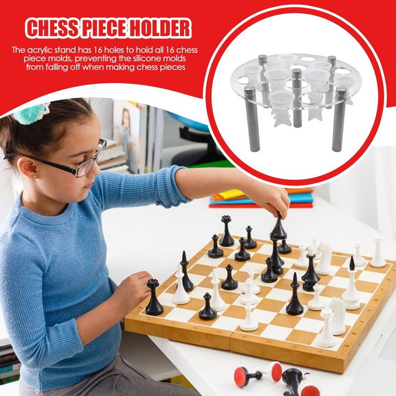 Schachfigur bilden Halfter Acryl Schachfigur Halfter 5 Beins tützen stehen für Epoxidharz formen Schach zubehör zum Gießen