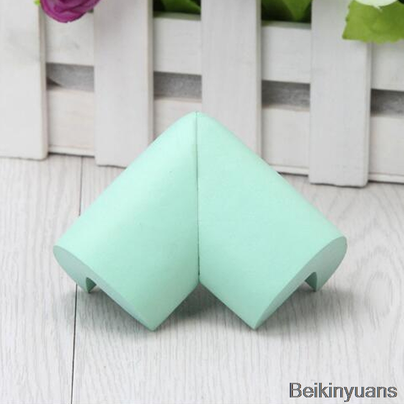 2018 4 szt. W kształcie litery L poszerzone zabezpieczenie przed kolizją ochraniacz narożny zabezpieczenie przed dziećmi kąt bezpieczeństwa ochrona krawędzi kąt: lekki zielony