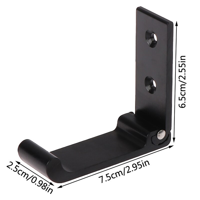 1pc universell 5 farger hodetelefonholder vegghenger krok aluminiumslegering sammenleggbar hodetelefon stativ holder vegg stativ krok
