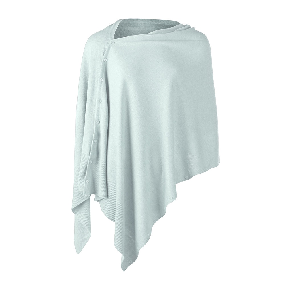 Women's Versatile Shawl Solid Scarf with Buttons Poncho Light Weight Autumn Shawls Lady Cape Cardigan Women Anniversary