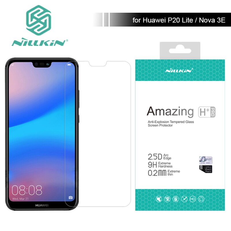 Nillkin para Huawei P30 P20 Lite de H + Pro Protector de pantalla de vidrio templado de 0,2mm para Huawei P30 Lite P20 Honor 20 Pro 10 de vidrio