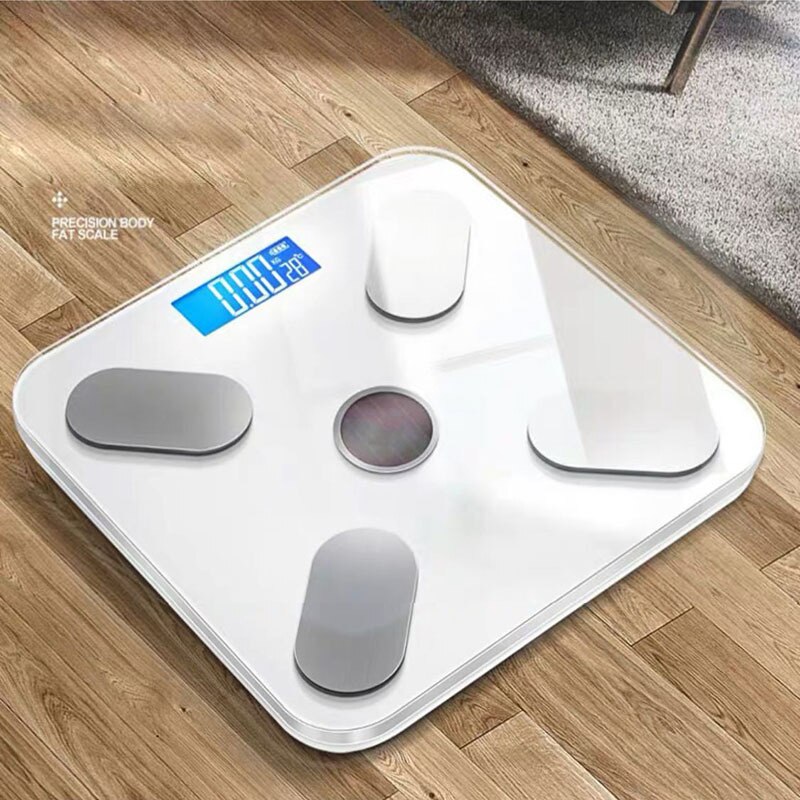 USB Chargeable Body Fat Scale Weight Scale Household Measuring Electronic Scale Fat Scale Accurate Body Scale Chinese Verison: Red
