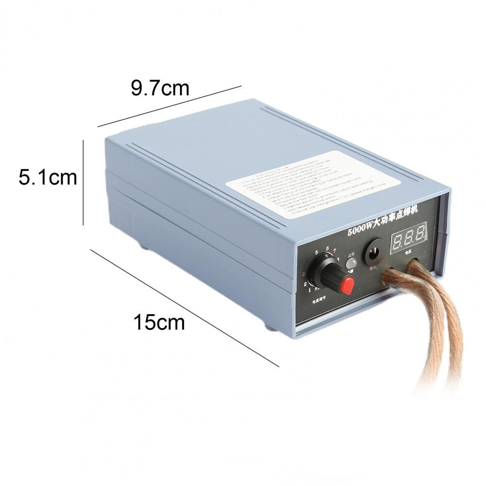 Soldering Spot Welding 18650 Battery Portable Spotwelder Kit Adjustable 5000W Spotwelding Machine Tool