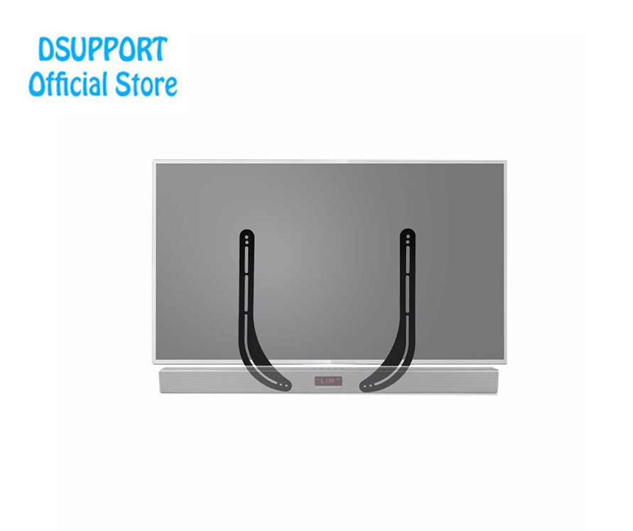 Dsupport Univerasl Metal TV Sound Bar Mounting Bracket Speaker Bracket SBR201