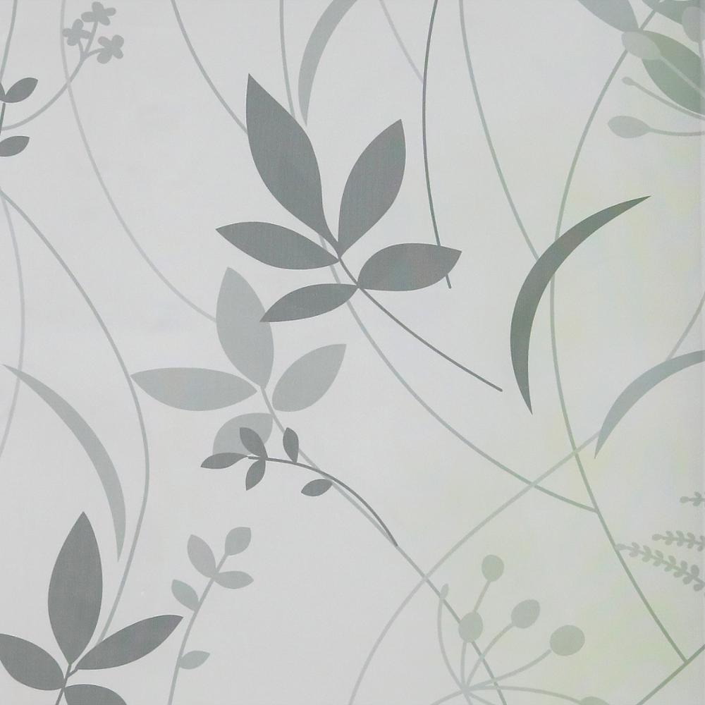 Romerska gardiner löv och kvistar tryckta tyll panel draperier tab top för hem kök dekoration 1 st