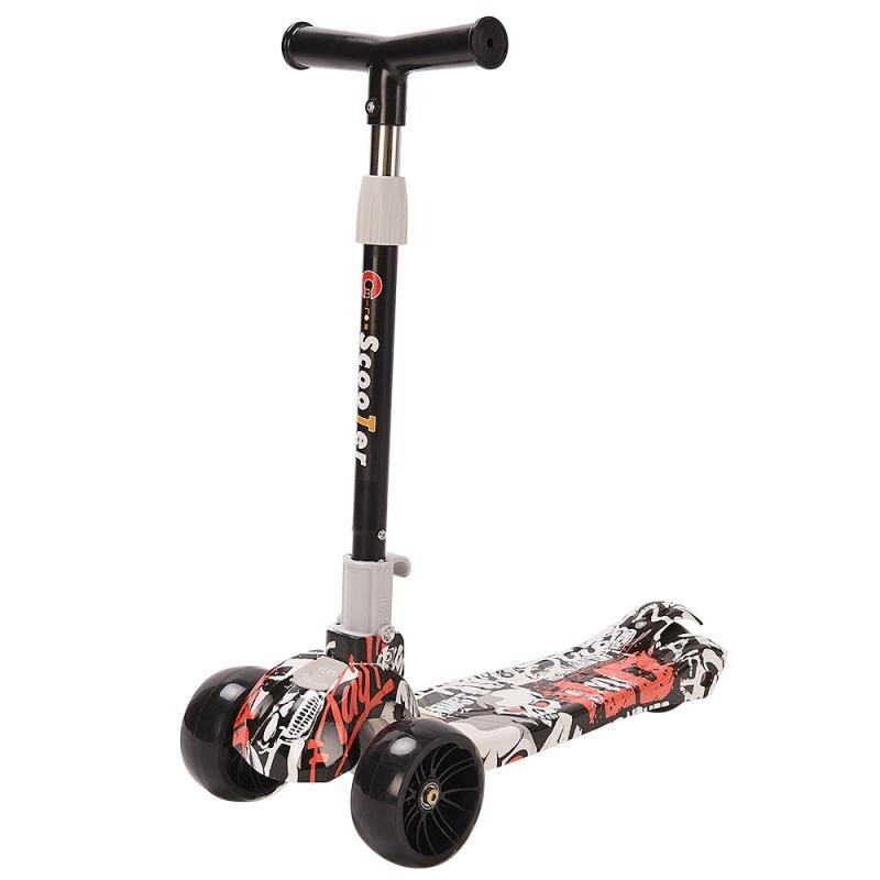 Kinderen Verstelbare Voet Scooters Led Light Up Scooter Voor Kinderen Met 3 Lichtgevende Wielen Roller Skateboard Speelgoed Voor Baby hwc