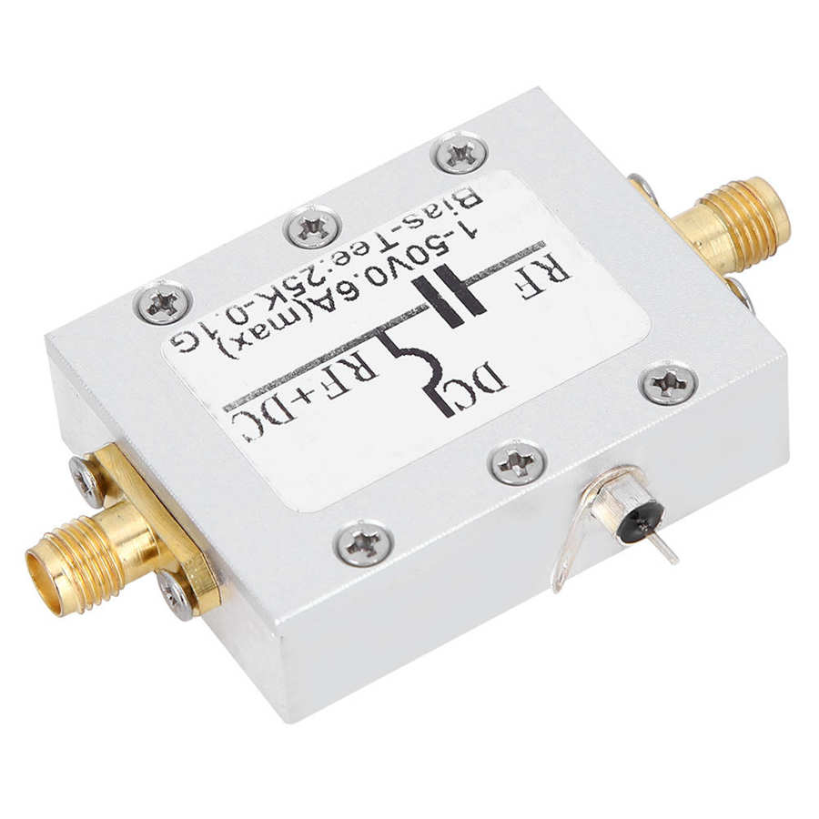 Frequency Counter RF Broadband Module DC Blocker Module Coaxial Feed Low Insertion Loss 25K 100MHz HF AM RF Broadband Module