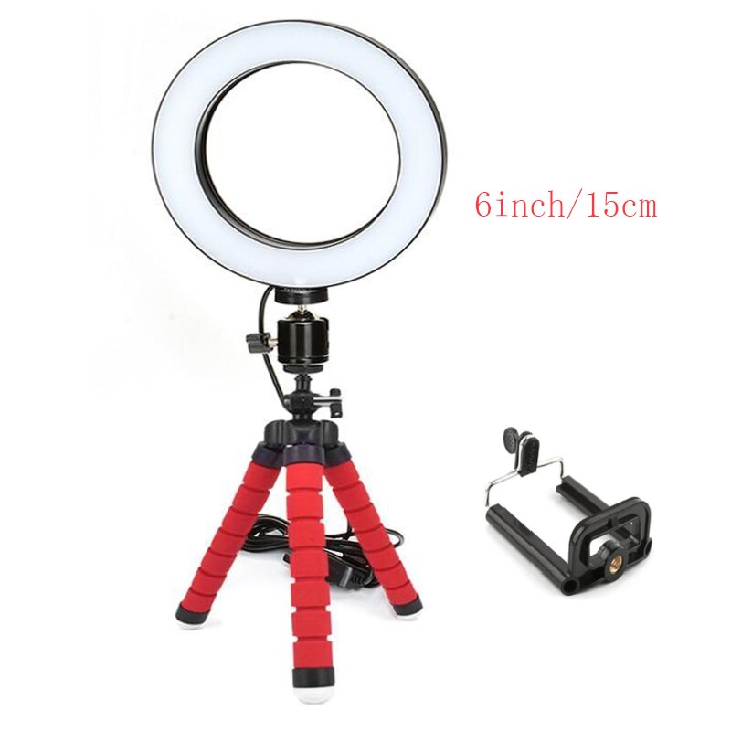 10inch Ring LED Verlichting 6inch Kleine Ring Licht met mini statief en en telefoon houder als