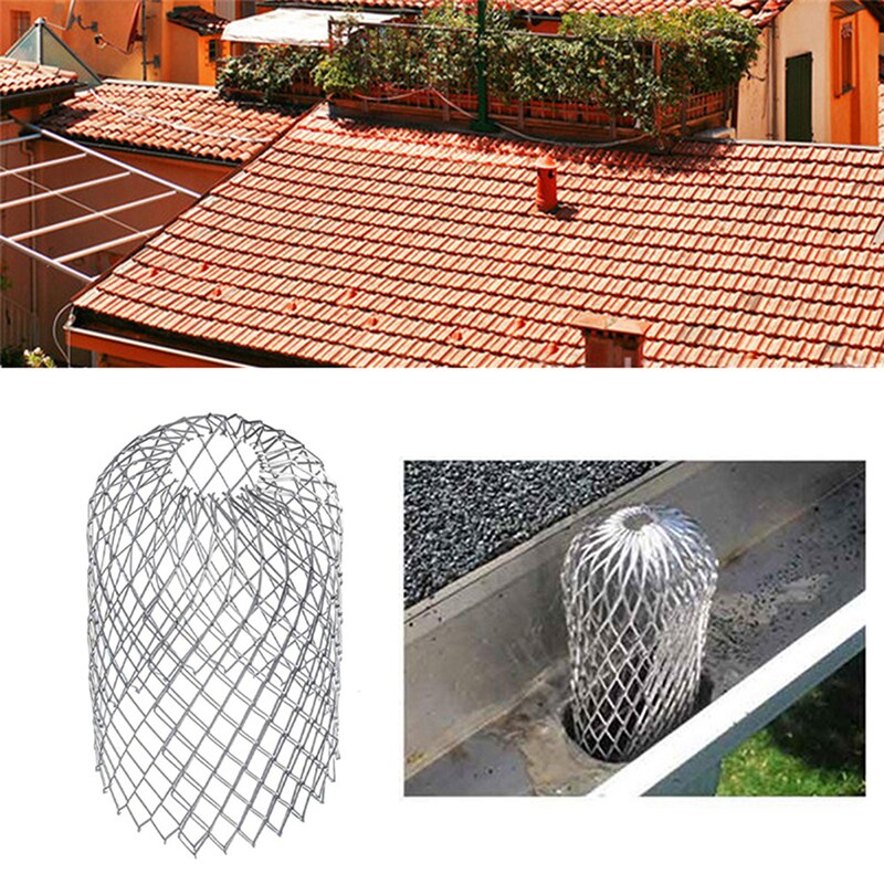 Roof Gutter Guard Filters Expand Aluminum Filter Strainer Stops Drain Net Cover