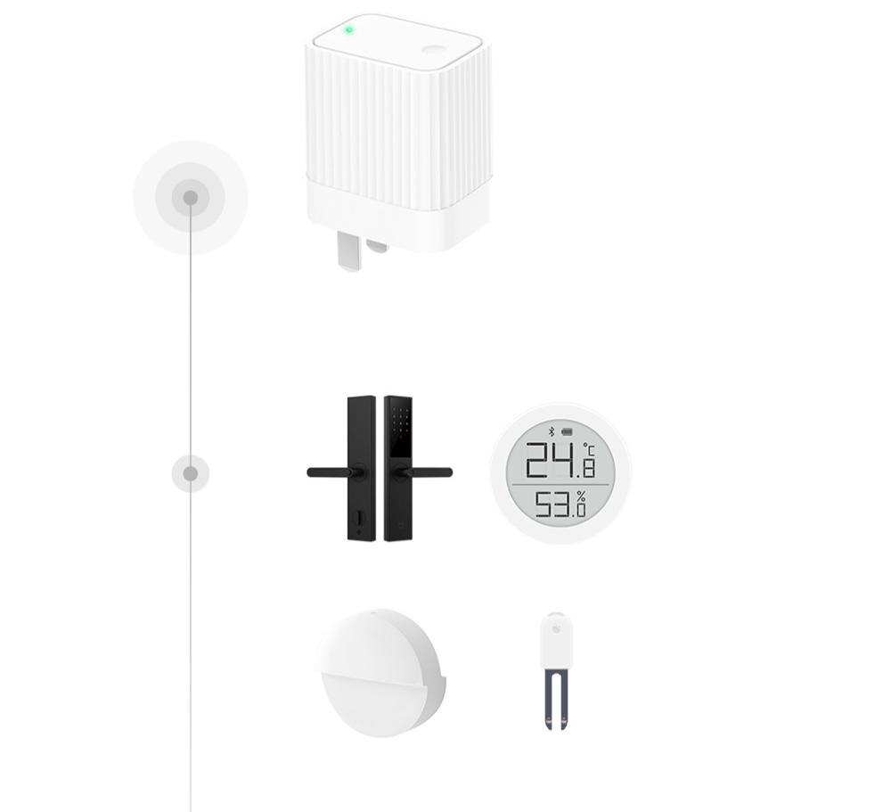 qingping Smart Bluetooth Wifi Gateway Hub Bluetooth Sub-device work With Mijia Mihome App Intelligent Home Device