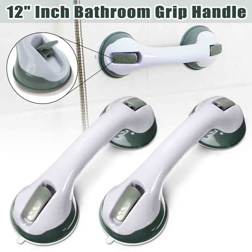 Bathroom Grip Handle Strong Vacuum Sucker Handle Punch-free Shower Tub Suction Cup Grab Bar Handrail Antislip Supports