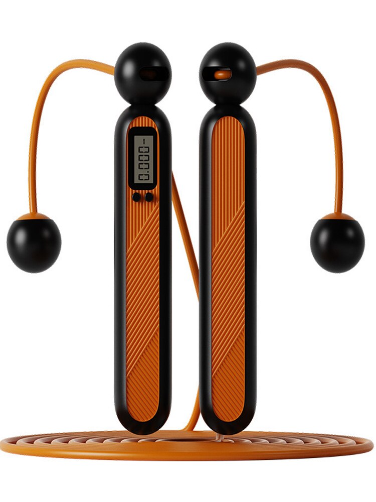 Hoip Jeeky corda per saltare professionale ragazza dimagrante perdere peso modellante contatore brucia grassi senza fili salto corda fitness sport: arancia combination