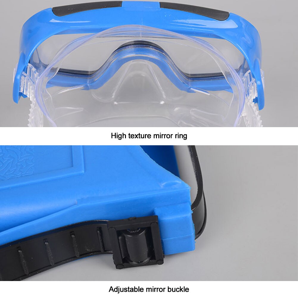 Kids Diving Mask Snorkel Set - Anti-Fog Goggles + Tube + Flippers - Swimming Gear