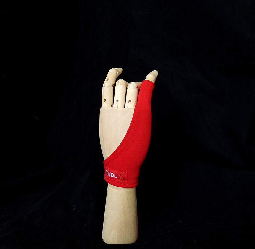 Vrouwelijke Grijs Zwart Rood 1 vinger anti-fouling handschoenen wacom tekening schrijven schilderen digitale tablet handschoen
