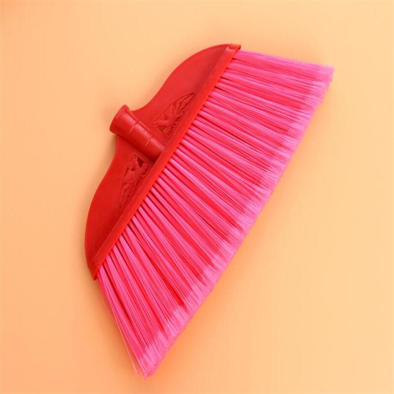 2Pcs Durable And Plastic Broom Plastic Broom Head Home Clean Plastic Broom Handle Broom Accessories (Color Mixing)