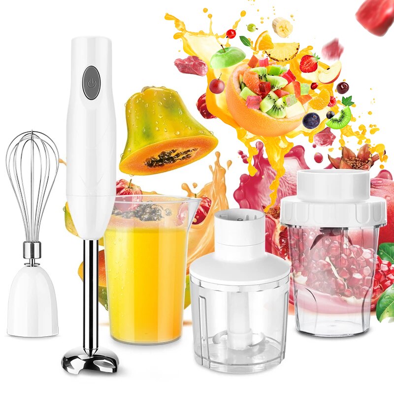 Household Electric Blender Multifunction Food Processor Mixer Portable Kitchen Whisk Beaker Juicer Milkshake Maker Blender EU