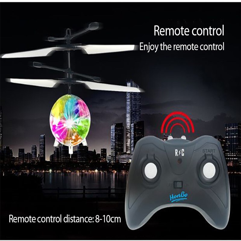 RC Flying Ball Luminous Kid's Flight Balls Infrared Induction Aircraft Remote Control Aircarft Toys Flash LED Light Plane Toys