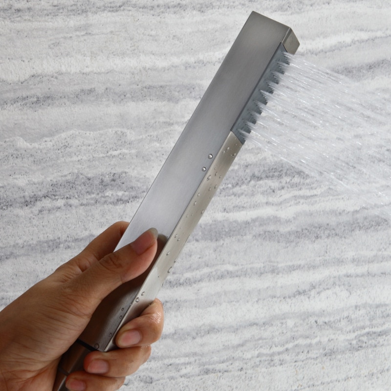 stainless steel hand-held shower shower nozzle circular cylinder shower bibcock Bathroom Handheld Shower Head Bath Sprinkler