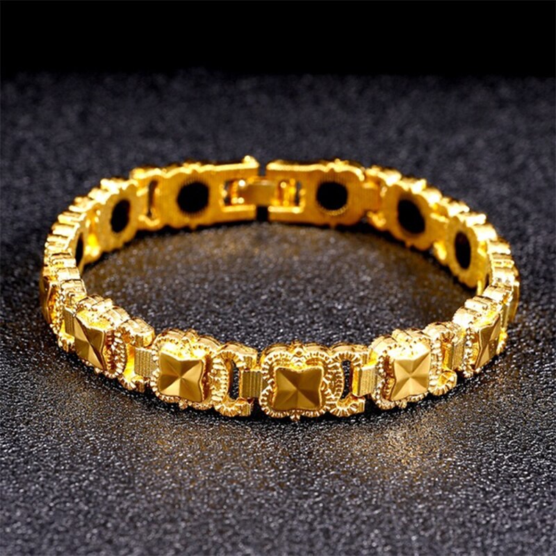 Magnetic Therapy Bracelet 3-in-1 Weight Loss Improve Sleep Adjusting Titanium Steel for Women Men: 1