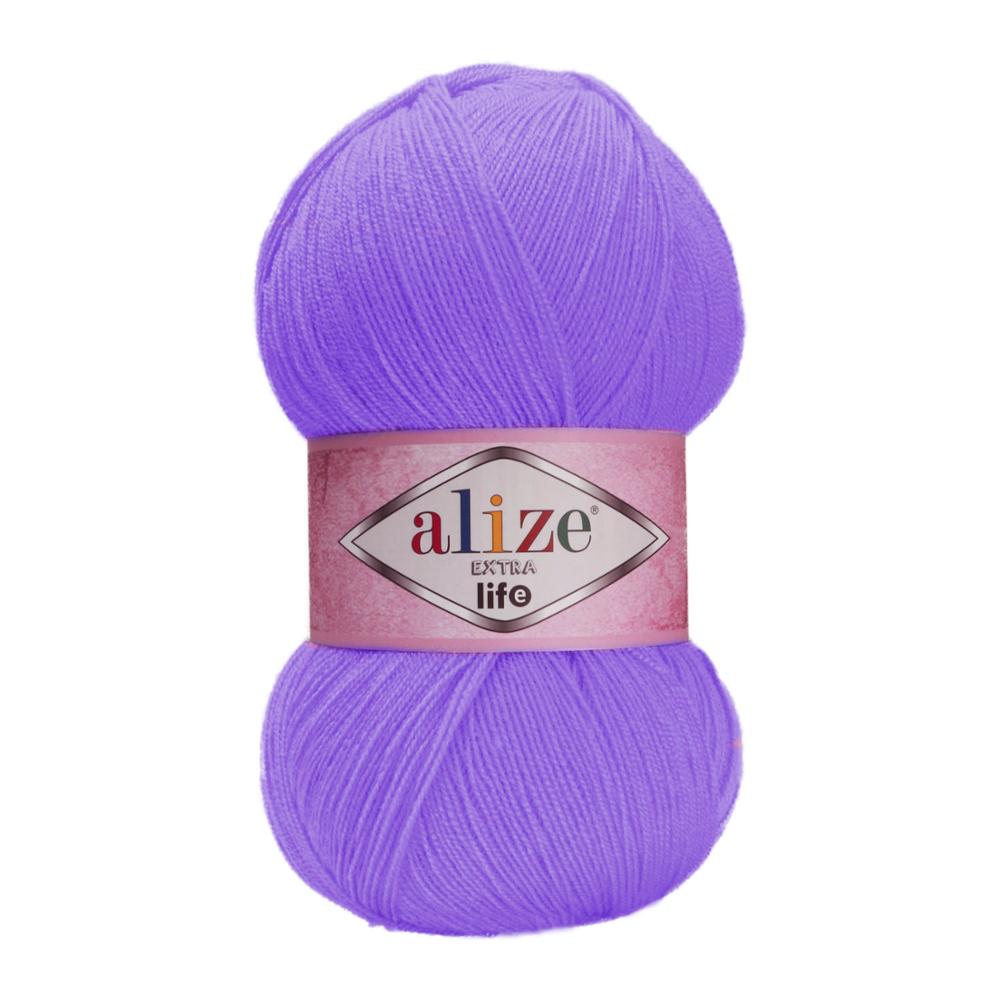 Alize extra Leben Handstrickgarn, 4 Knäuel, Badefaser, Füßlinge, Spitze, Decke – Fantasy zur Seite fahren – Hobby – Socken – Amigurumi – Baby DIY – Garn, 30 Farboptionen, Acryl: 933
