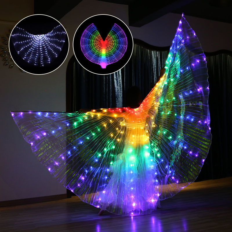 Ailes Led lumières papillon Led ailes Led mariée mariage fou fête de mariage temps fête de mariage Rave accessoires Alas Luces Led
