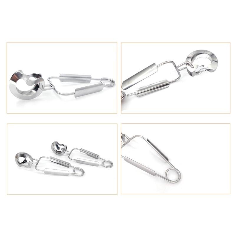 3Pcs Keuken Tang Rvs Creatieve Lente Voedsel Tong Koken Gereedschap Accessoires Voor Slak Keuken Gereedschap Bbq Accessoires