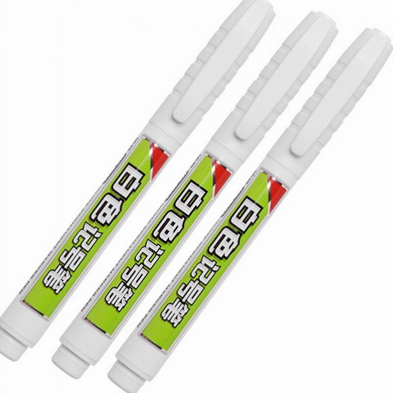 Permanent Marker White Oil-Ink Mark Pens Stationery school &amp; office supplies cd mark marker wood marker pen rock: 3 pcs