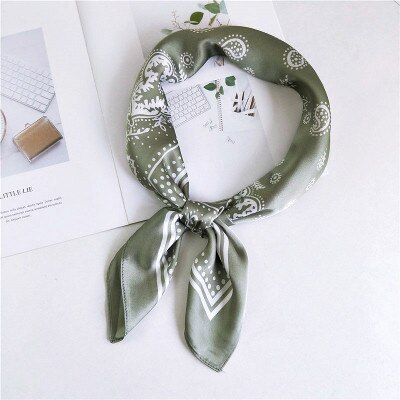 Aomu hip hop bomuld bandana firkantet tørklæde 70*70cm grøn sort paisley pandebånd trykt til kvinder/mænd/drenge/piger: 4