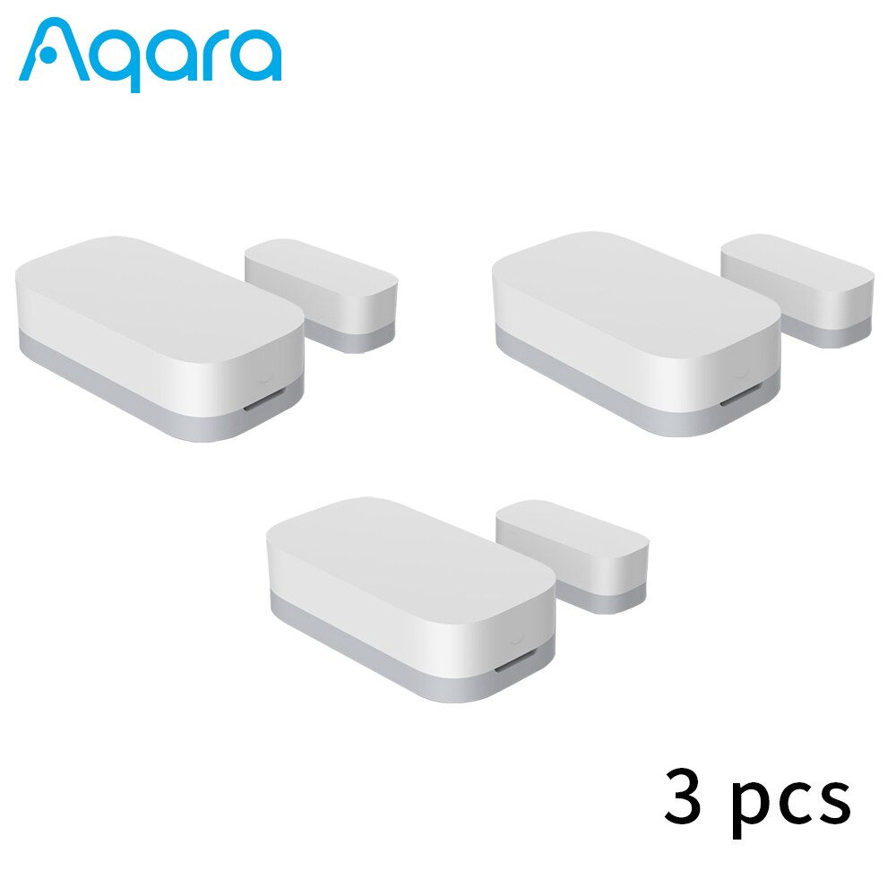 Aqara Deur Raam Sensor Smart Home Zigbee Draadloze Verbinding Mini Aqara Sensor Werken Met Xiaomi Mijia Mi Thuis App Controle: 3pcs