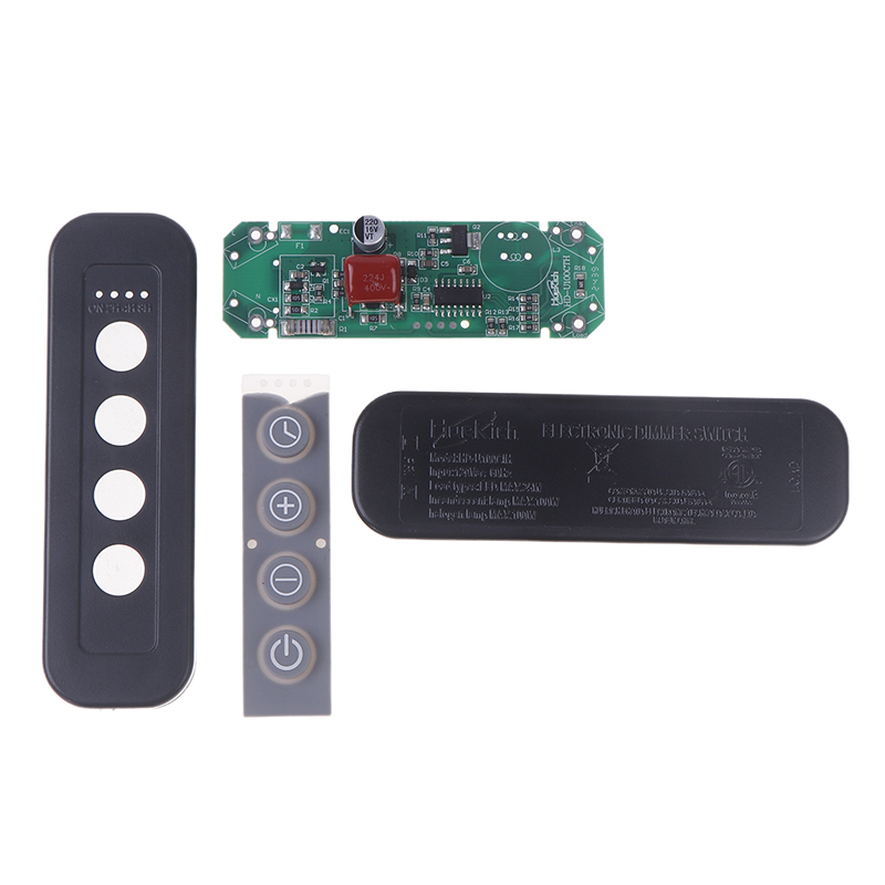 Regulador de intensidad electrónico temporizado de 110-120V, atenuador LED de rango completo, interruptor de lámpara en línea para lámpara LED/bombilla incandescente/bombilla halógena