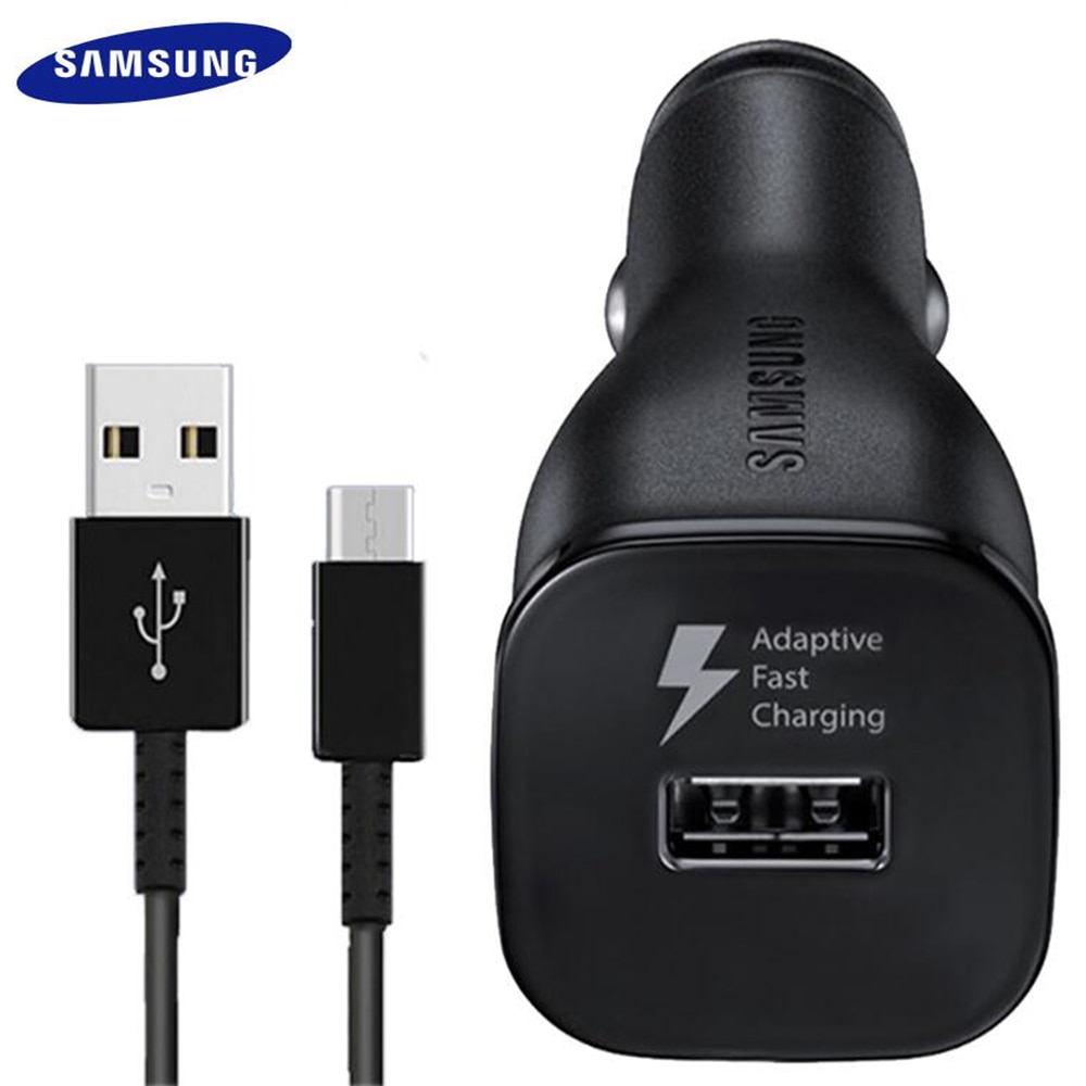 Samsung cargador de coche Dual USB rápida adaptador Micro USB tipo C Cable para Galaxy s10 s9 s8 más S10 + Nota 10 Plus 10 + 8 9 5