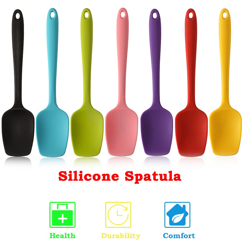 Siliconen Spatel Hittebestendig Keuken Spatels Non-stick Spatels Voor Thuis Koken Tool Bakken Decoratie Keuken Accessoires