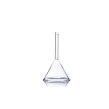 Embudo triangular de 60mm, embudo de tubo corto, cristalería de laboratorio, embudo de vidrio de borosilicato alto para laboratorio químico