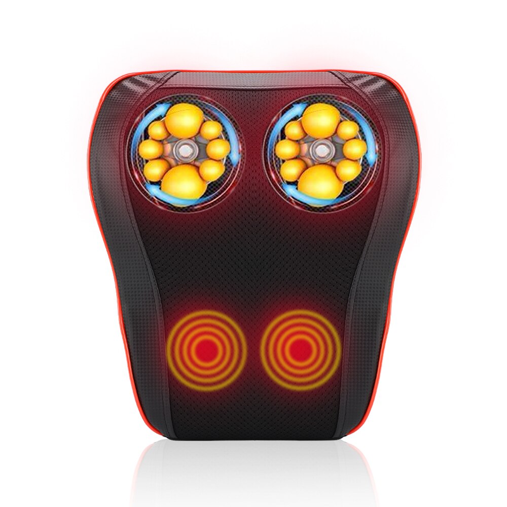 Masseur électrique de cou, oreiller chauffant pour Massage des épaules et du dos, coussin masseur de tête et de dos, équipement de soins de santé