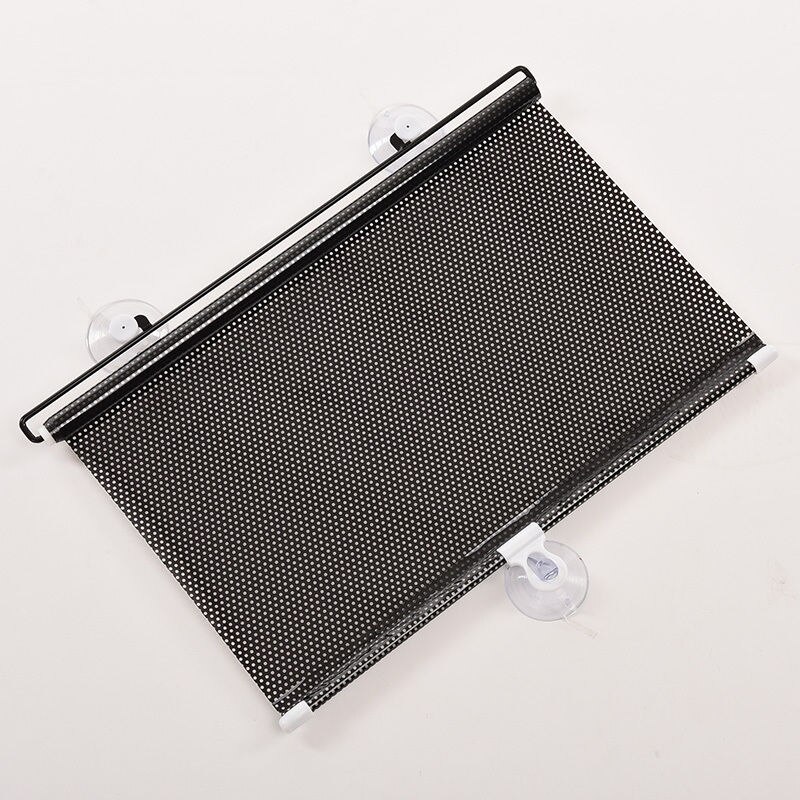 1 sett svart bil auto vindu rullegardin solskjerm frontrute solskjerm 45 x125cm solskjerming
