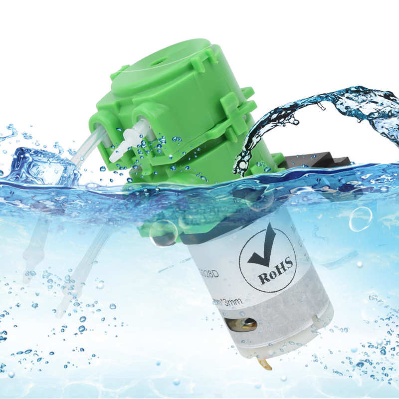 Peristaltic Pump Mini Dual Head Dosing Water Circulating With 1X3mm For Viscous Non Viscous Liquid Fish Tank Pump