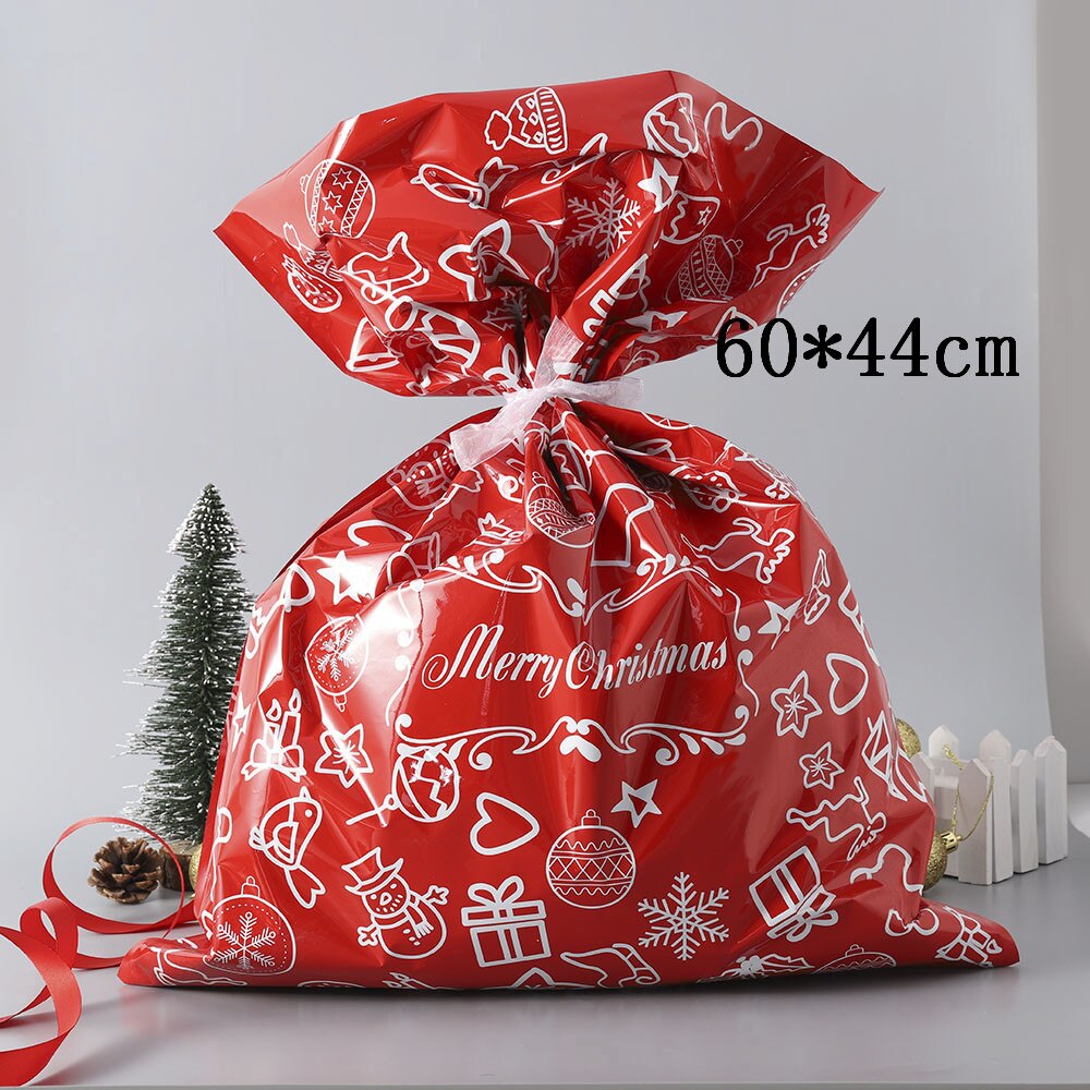Christmas Sacks Reusable Drawstring Wrap Party Bags Storage Christmas Decorations for Home: Q927