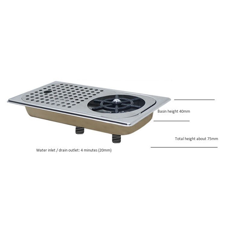 Glass Rinser Diameter 201 Stainless Steel Rinser for Beer Milk Tea Cup Washer Cleaner Glass Rinser for Hotel Bar