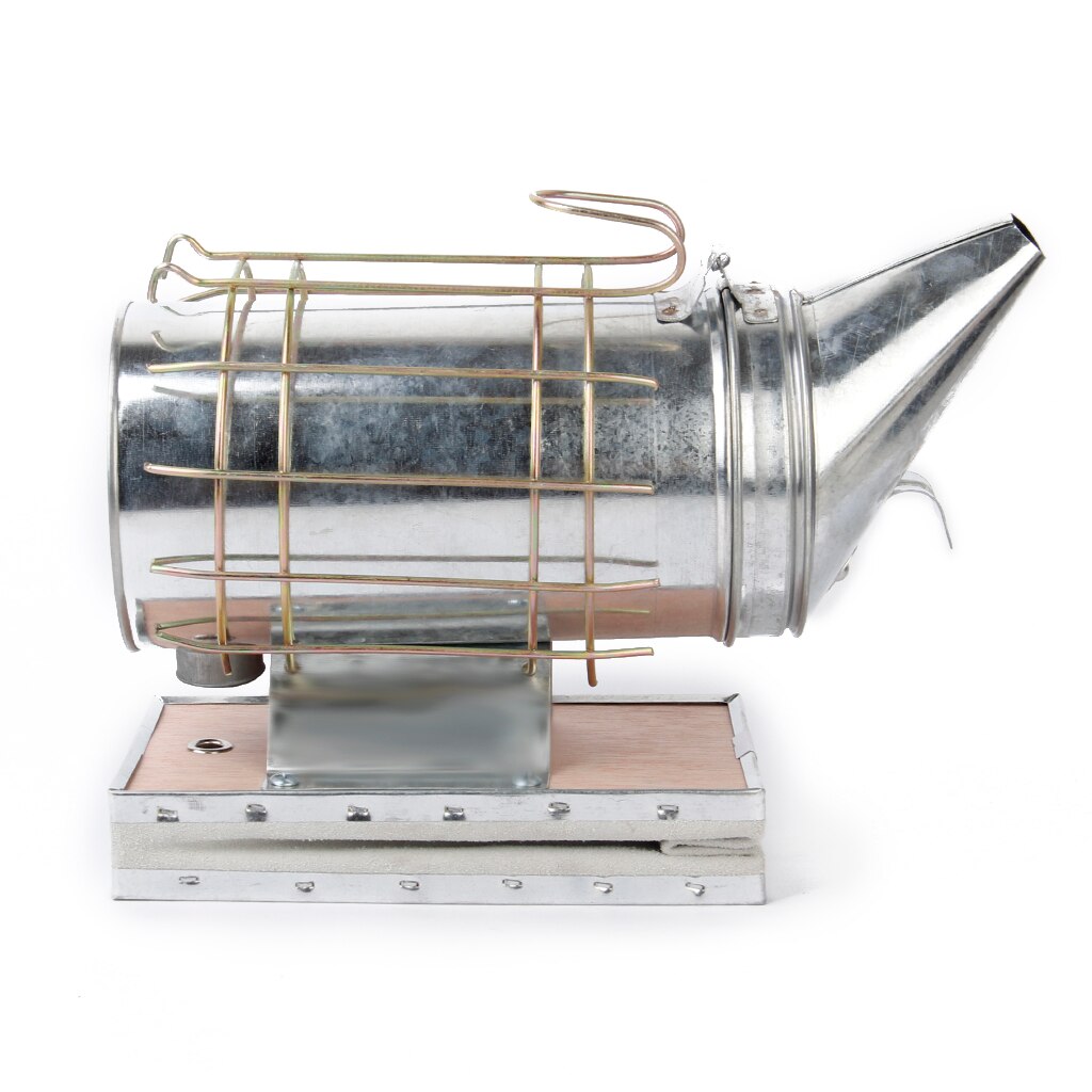 Large Bee Hive Smoker Galvanized with Heat Shield Beekeeping Equipment, Easy to Use