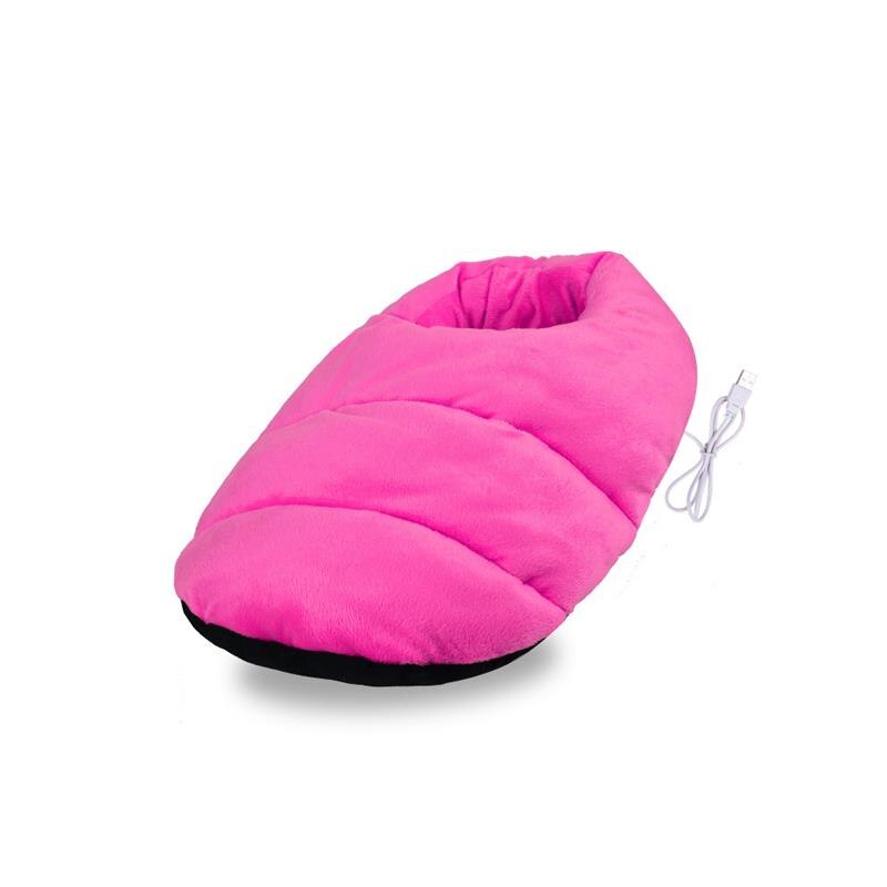 Vinter fodvarmer sko bløde elektriske varmesko usb genopladelige sne støvler vaskbare til hjemmekontor varme: 03