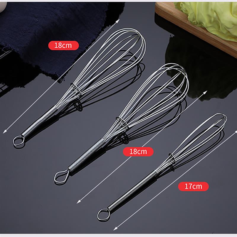 1Pc Multifunctional Rotary Manual Egg Beater Mixer Mini Kitchen Egg Whisk Bake Tool Egg Agitator Metal Eco-Friendly Egg Mixer