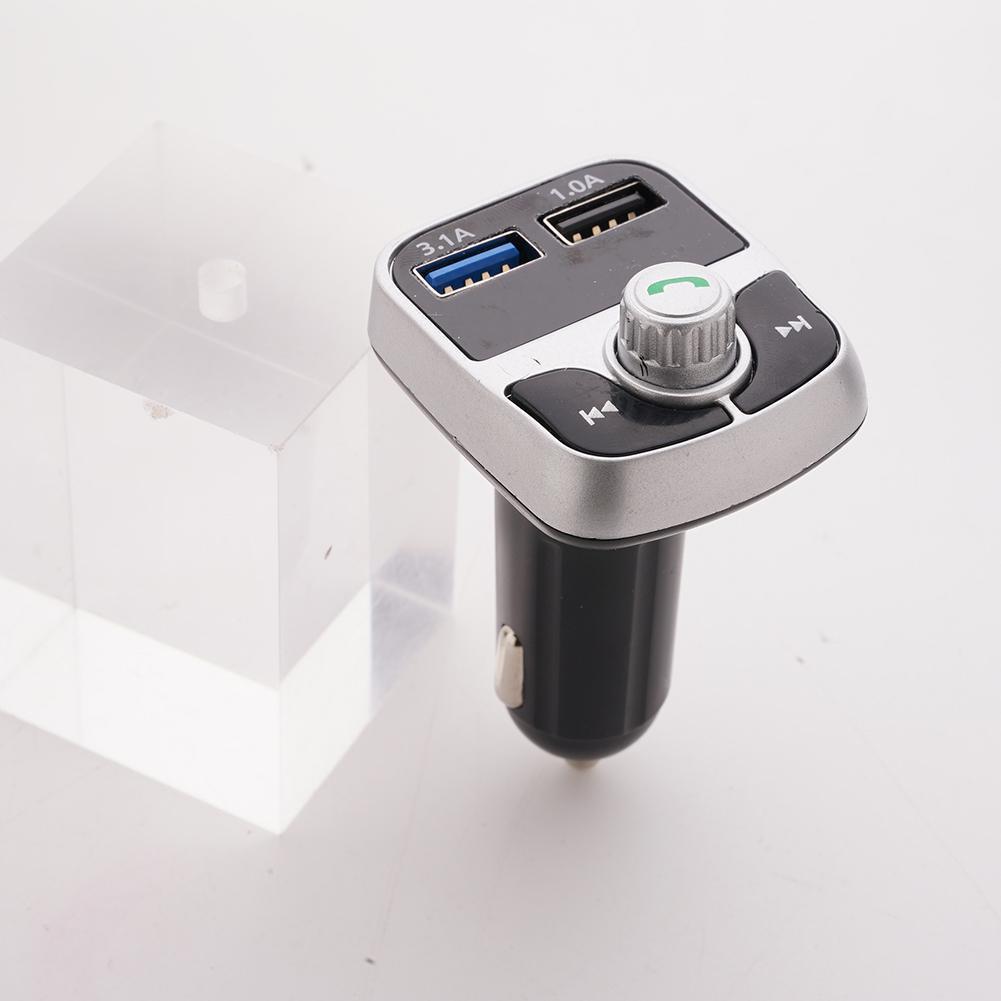 Bluetooth FM Transmitter Aux Modulator Handsfree Calling Car Car USB Charger Audio Dual MP3 Car Player Kit N4R0 Bluetooth H7O8